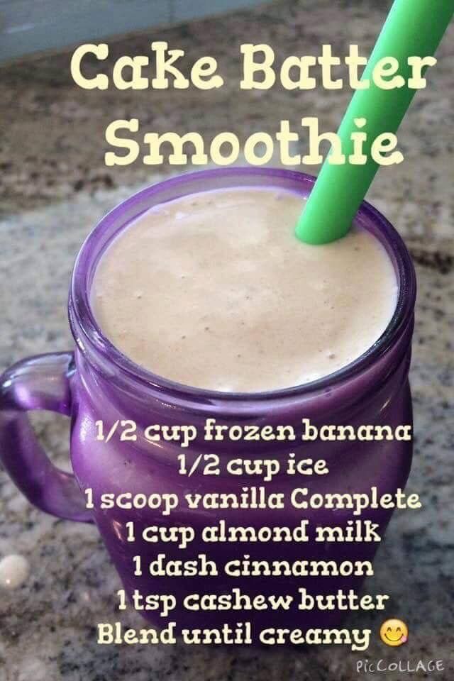 Cake batter smoothie with Juice Plus Vanilla Complete. Vanilla Complete availabl...  #availab... -   12 cake Healthy cleanses ideas