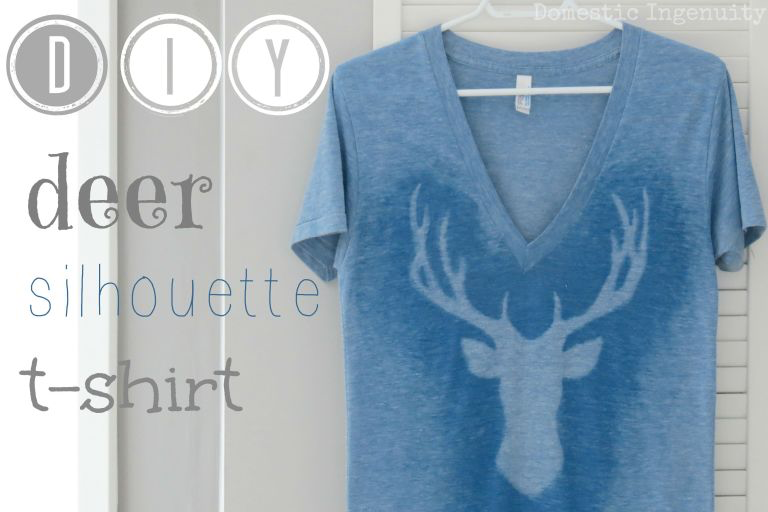 DIY Deer Silhouette T-Shirt -   12 DIY Clothes Man posts ideas