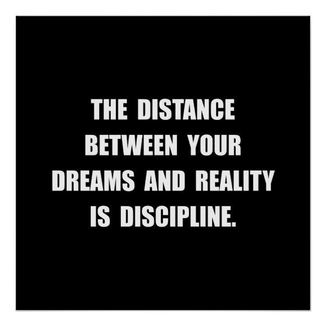 Discipline Quote Poster | Zazzle.com -   12 fitness Quotes discipline ideas