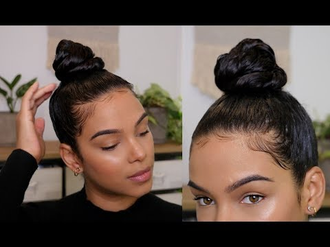 Twisted Top Knot Bun! -   12 hairstyles For Kids top knot ideas