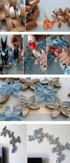 DIY Project: Toilet Paper Roll Wall Art -   13 diy projects Tumblr facebook ideas