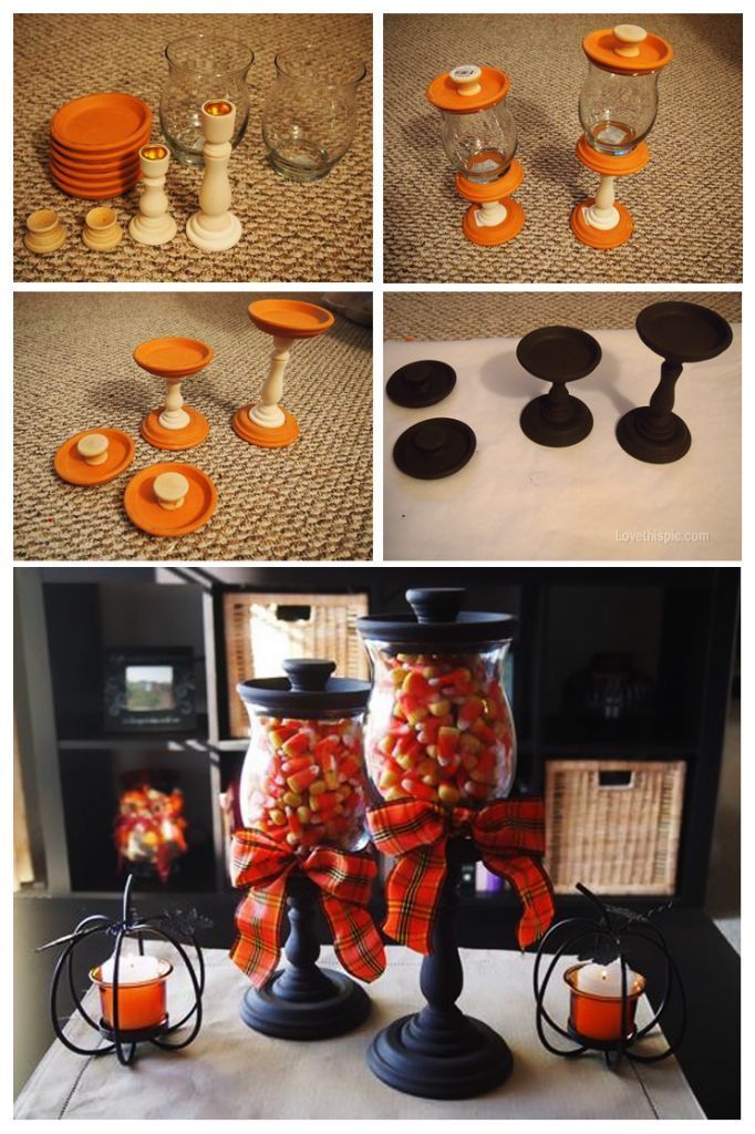 Fall Candy Corn Jars -   13 diy projects Tumblr facebook ideas