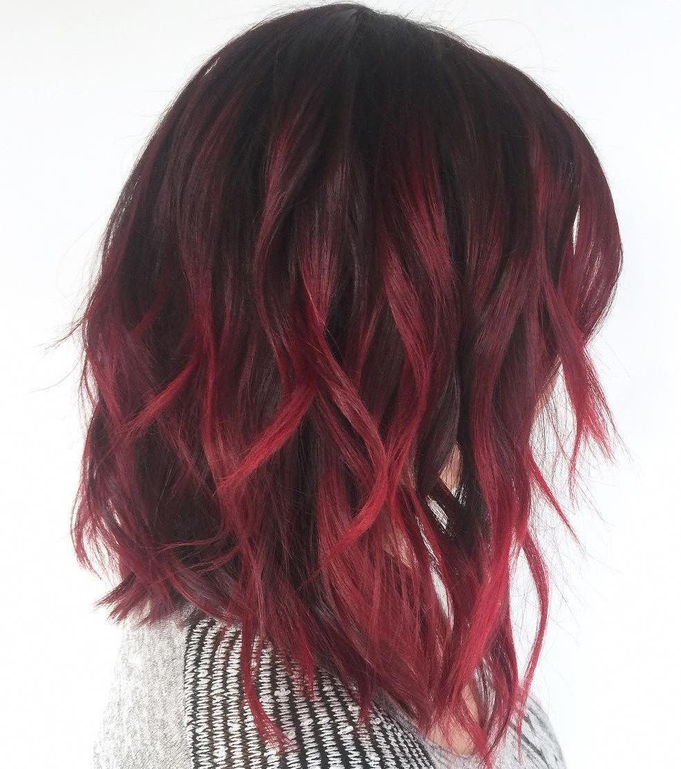 6 Colombre Combinations that Put Pop of Color in Hair Trends -   13 hairstyles Corto rojo ideas