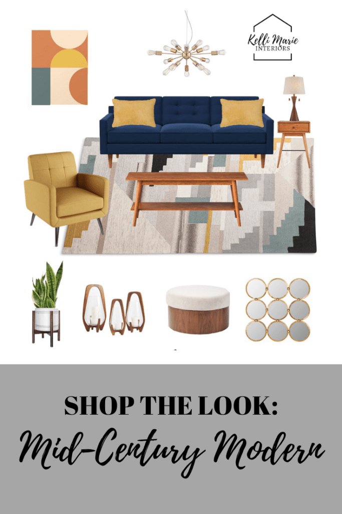 Shop the look: Mid-Century Modern Living Room - Kelli Marie Interiors -   13 home accessories Living Room mid century ideas