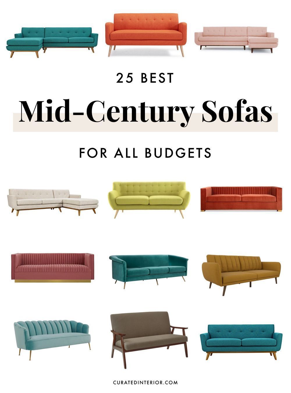 25 Fabulous Mid-Century Modern Sofas -   13 home accessories Living Room mid century ideas