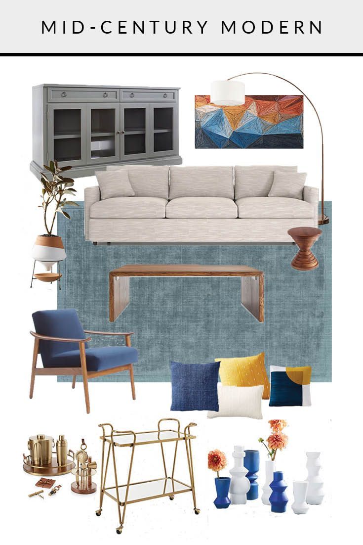Living Room Refresh - Three Decor Styles | The DIY Playbook -   13 home accessories Living Room mid century ideas