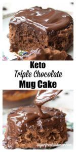 Keto Triple Chocolate Mug Cake -   14 cake Mug chocolate ideas