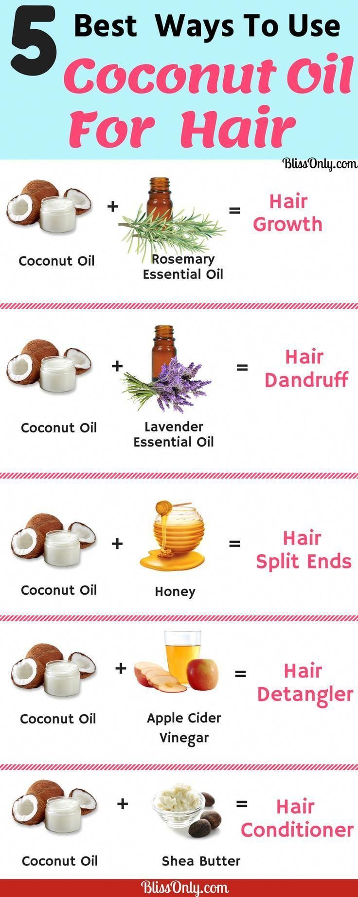 5 Ways To Use Coconut Oil For Hair - BlissOnly -   14 hair Treatment for dandruff ideas