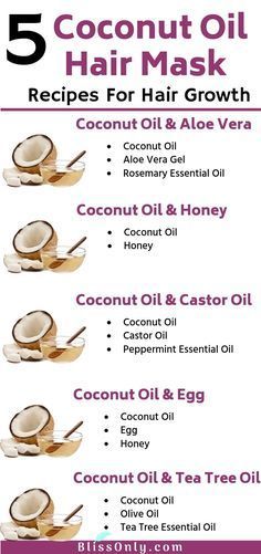 5 Best Coconut Oil Hair Mask For Hair Growth - BlissOnly -   14 hair Treatment for dandruff ideas