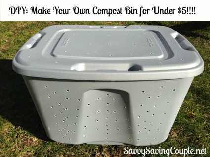 DIY Compost Bin Tote for Under $5 -   14 planting DIY backyards ideas