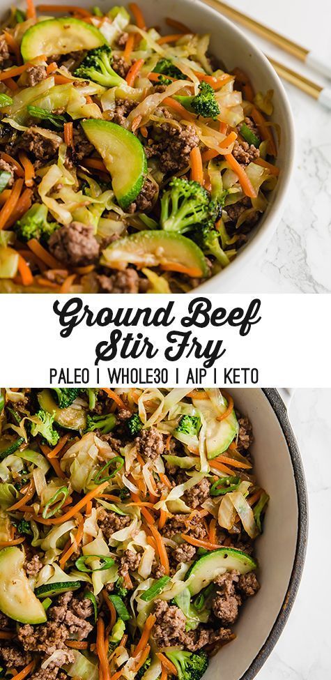 Ground Beef & Cabbage Stir Fry - Unbound Wellness -   15 healthy recipes Beef cleanses ideas