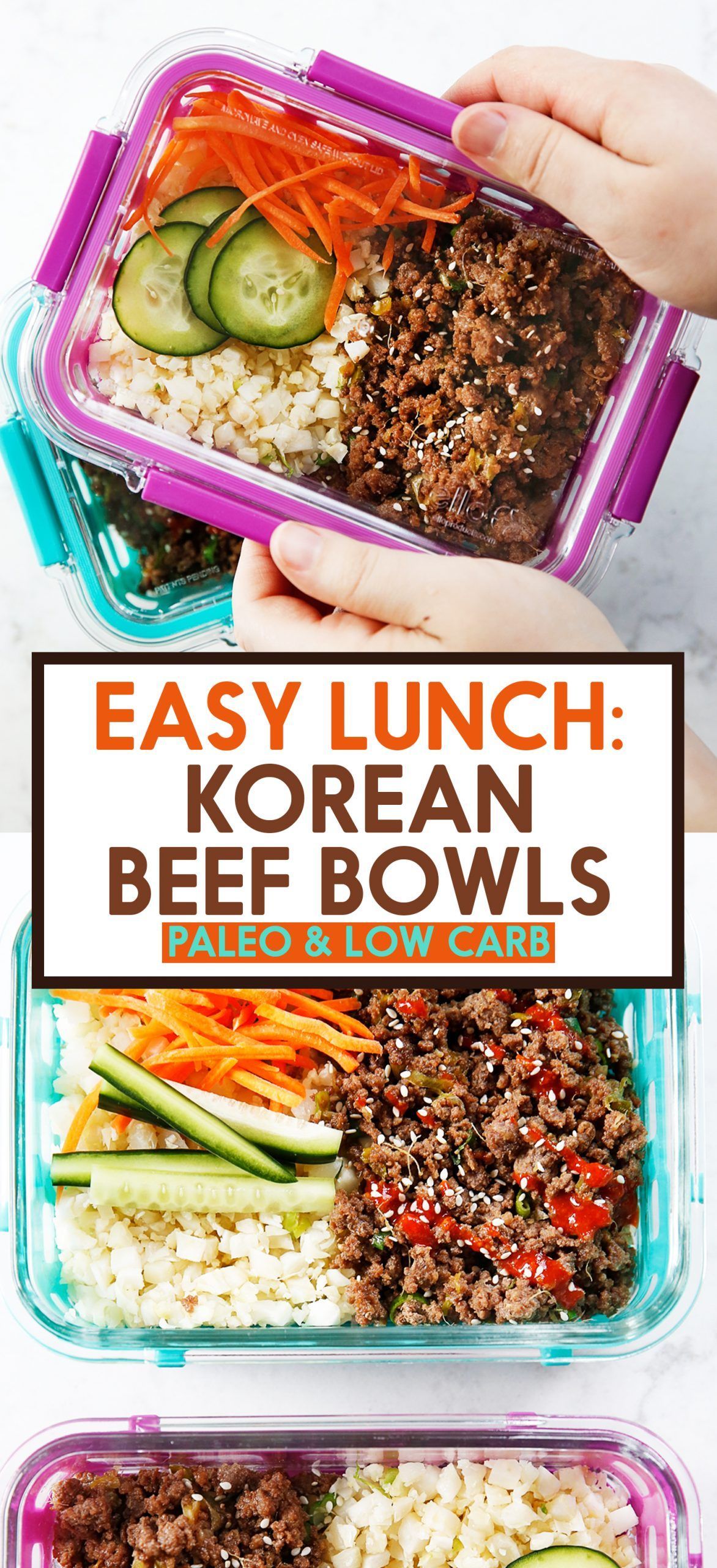 Korean Ground Beef Bowls (Meal Prep!) - Lexi's Clean Kitchen -   15 healthy recipes Beef cleanses ideas