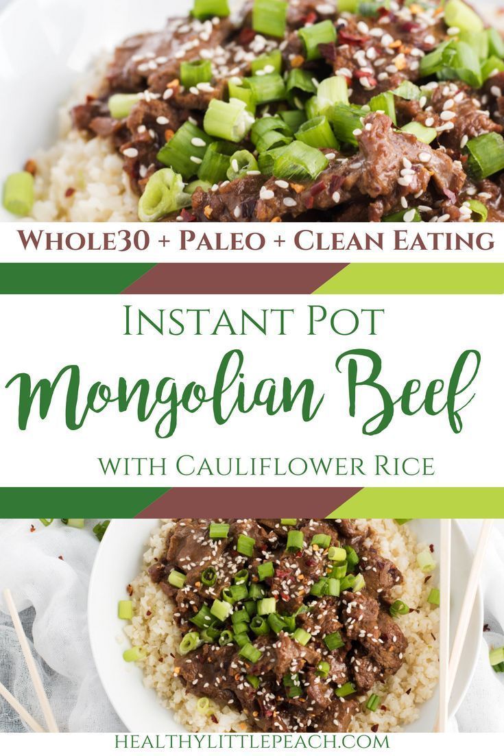 Instant Pot Mongolian Beef - Healthy Little Peach -   15 healthy recipes Beef cleanses ideas