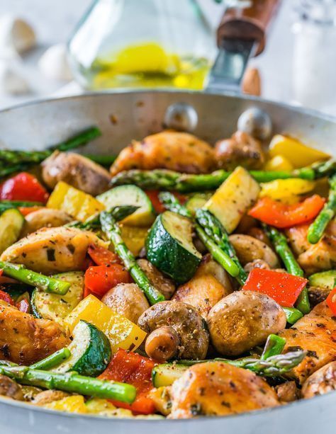 One Pan Italian Chicken Skillet is a NEW 20 Minute Dinner Idea! -   15 healthy recipes Clean dinner ideas