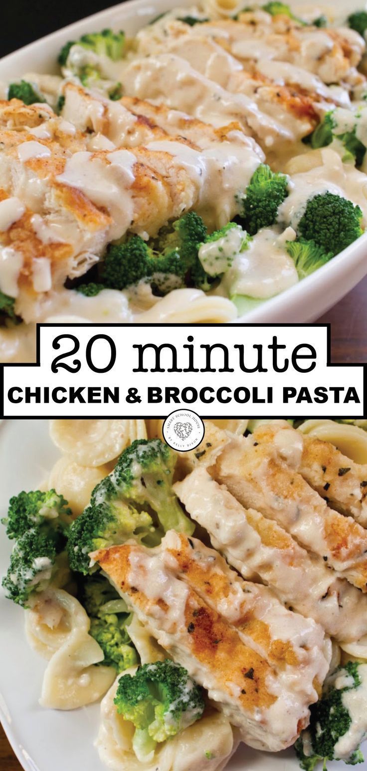 Chicken and Broccoli Pasta -   15 healthy recipes Clean dinner ideas