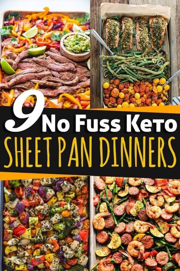 9 No Fuss Keto Sheet Pan Dinners -   15 healthy recipes Low Carb eating plans ideas