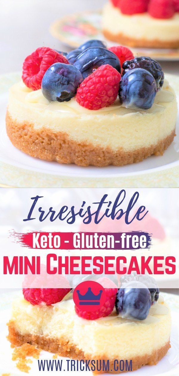 Mini Keto Cheesecakes [Keto - gluten-free] - Tricksum -   15 healthy recipes Low Carb eating plans ideas