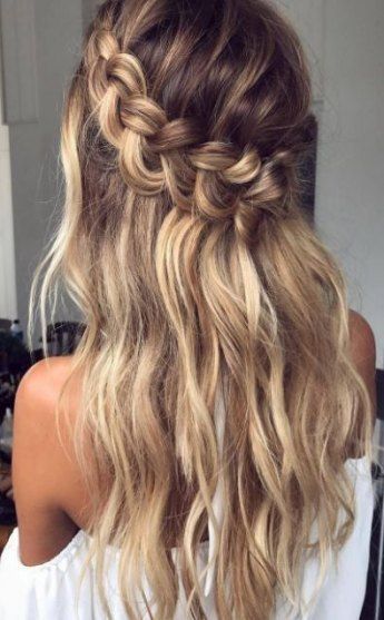 Trendy hair bridesmaid straight prom 50+ ideas -   15 hoco hair Straight ideas