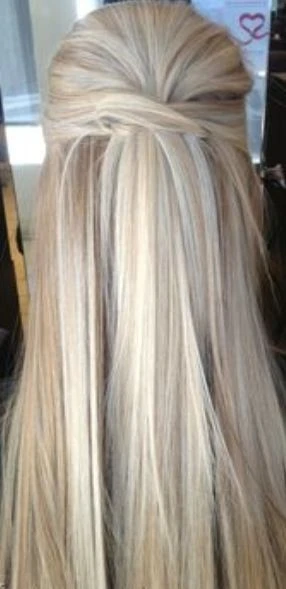 2020 Fashion Ombre Blonde Wigs Ash Blonde Short Hair -   15 hoco hair Straight ideas