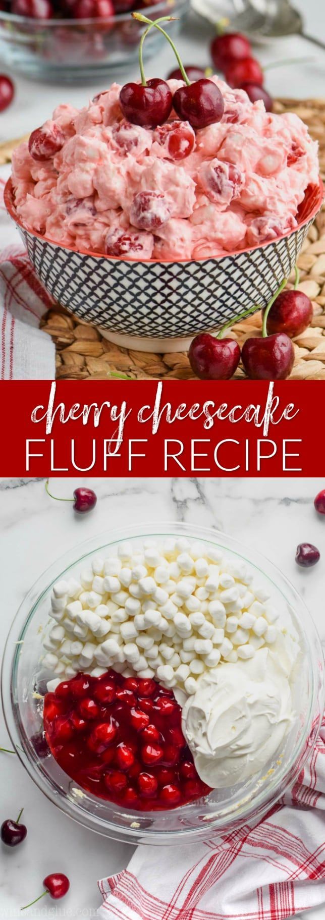 Cherry Cheesecake Fluff -   16 fruity desserts Recipes ideas