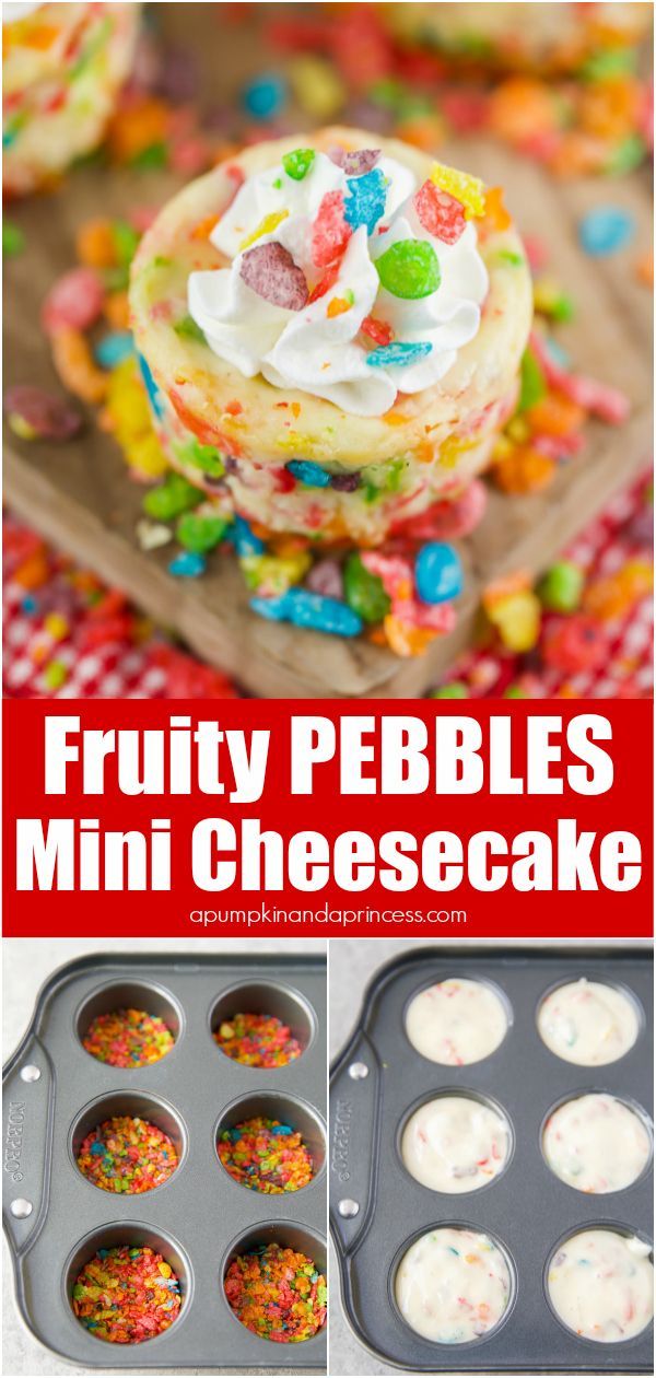 Fruity PEBBLESв„ў Mini Cheesecake -   16 fruity desserts Recipes ideas