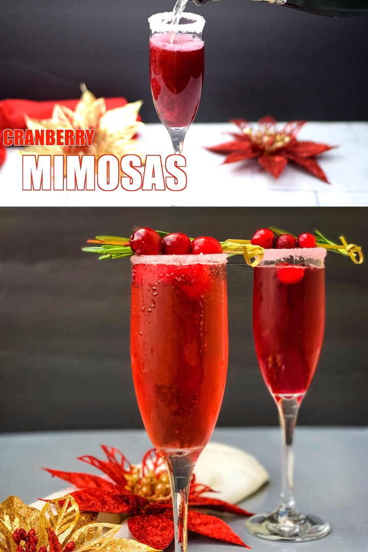 Easy Cranberry Mimosa -   16 red holiday Drinks ideas
