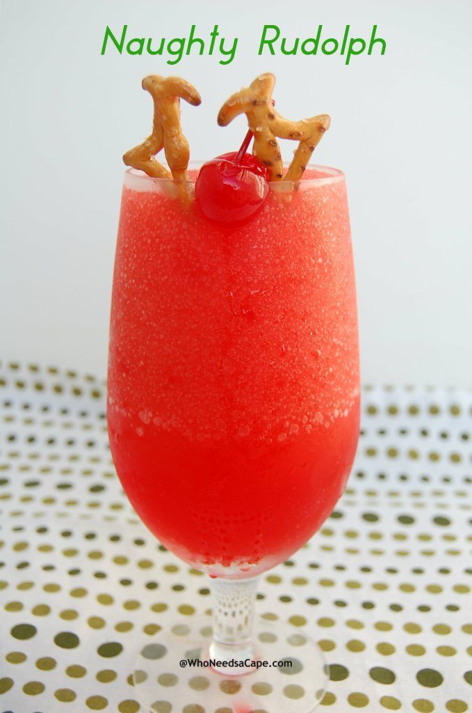 Naughty Rudolph - Who Needs A Cape? -   16 red holiday Drinks ideas