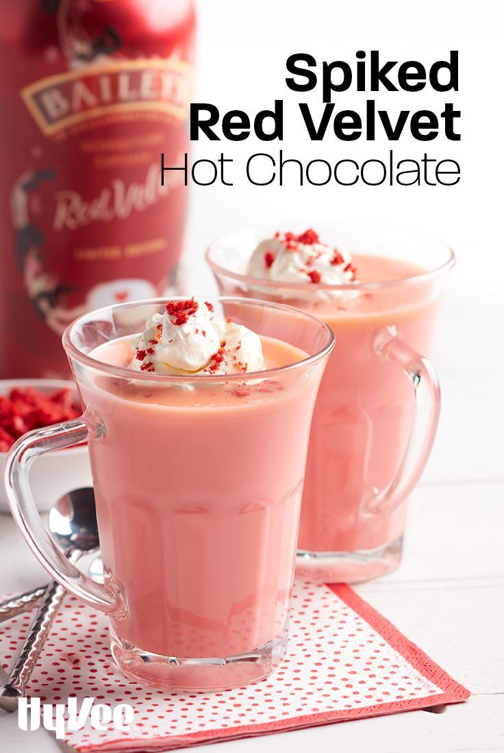 Spiked Red Velvet Hot Chocolate -   16 red holiday Drinks ideas