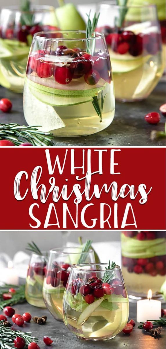 White Christmas Sangria -   16 red holiday Drinks ideas