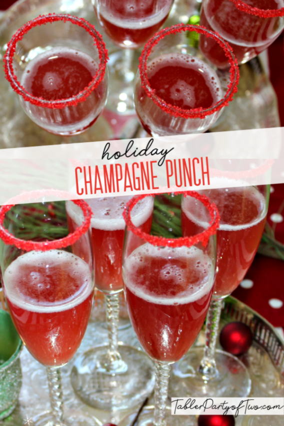 Seriously Delicious Holiday Champagne Punch -   16 red holiday Drinks ideas