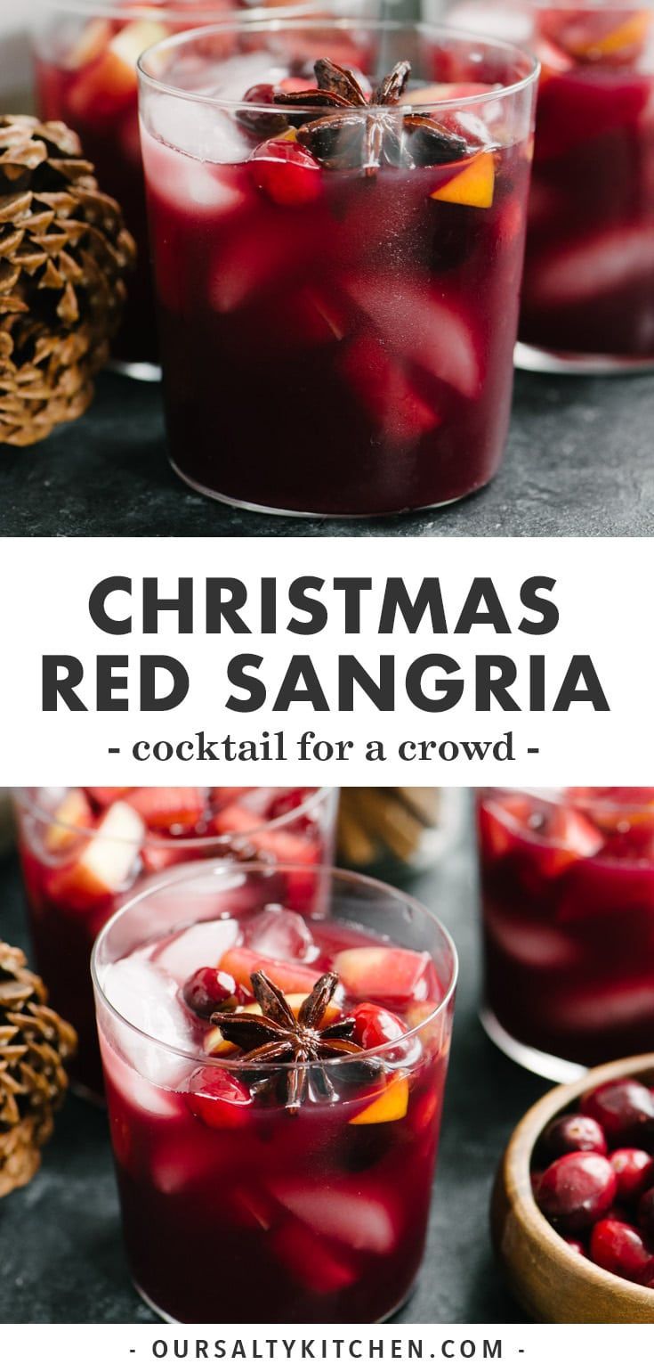 Spiced Red Wine Holiday Sangria -   16 red holiday Drinks ideas