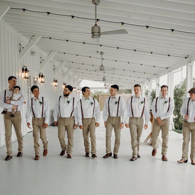 Brown Leather Suspenders -   16 wedding Beach groomsmen ideas