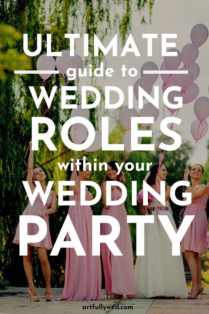 16 wedding Party roles ideas