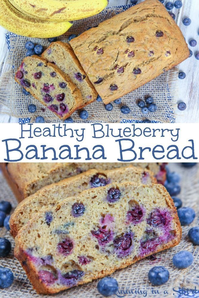 The Best Healthy Blueberry Banana Bread -   17 desserts Blueberry clean eating ideas