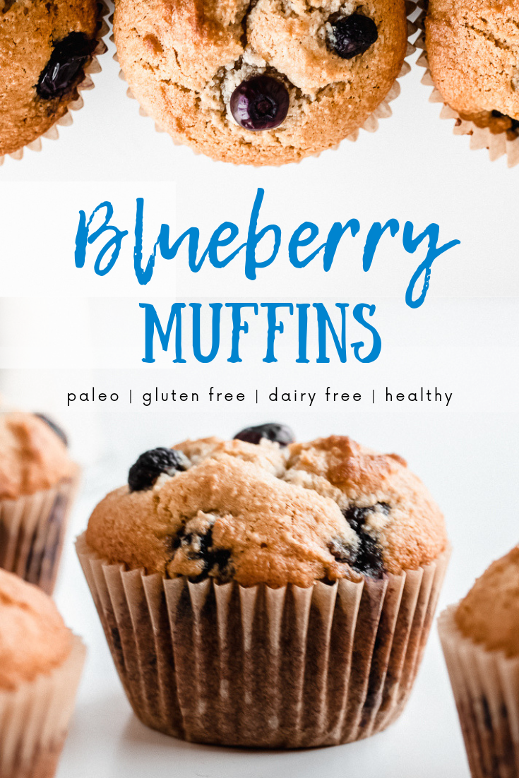 Healthy Blueberry Muffins (paleo, gluten free) - Simply Jillicious -   17 desserts Blueberry clean eating ideas