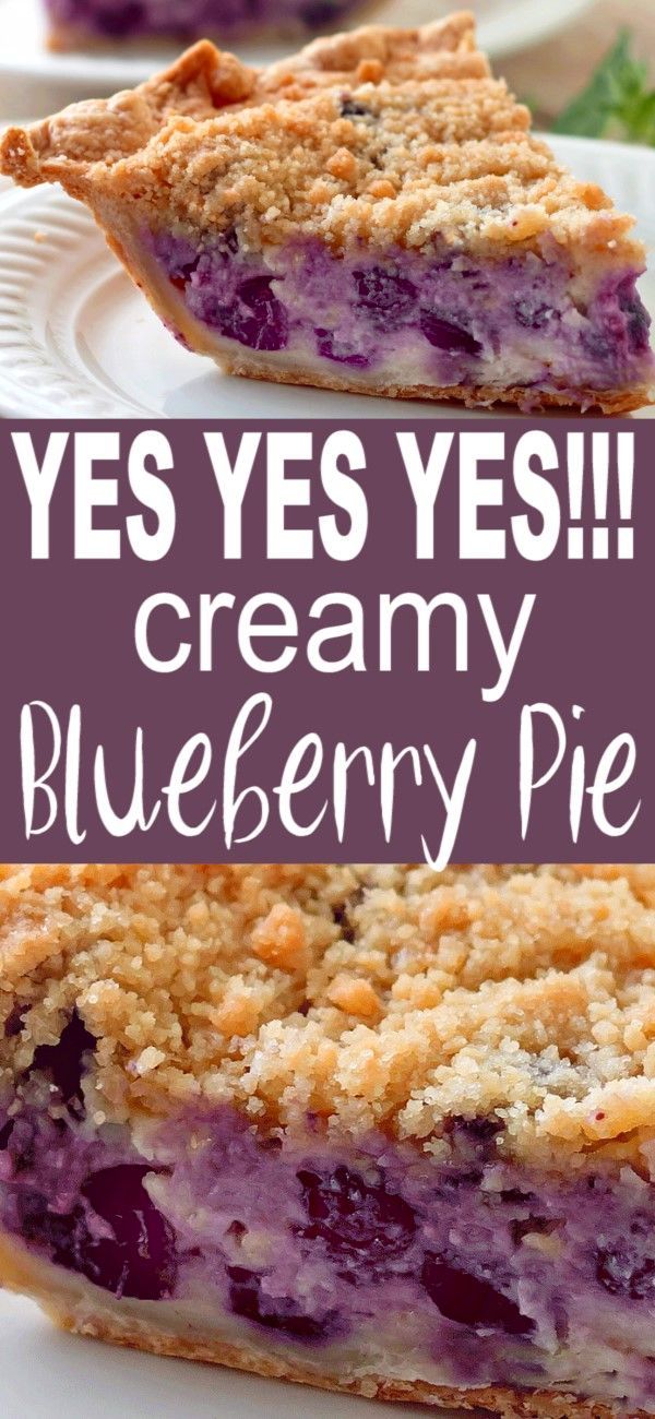 CREAMY BLUEBERRY PIE -   17 desserts Blueberry clean eating ideas