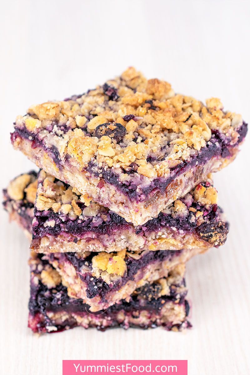 Healthy Breakfast Blueberry Oatmeal Crumb Bars -   17 desserts Blueberry clean eating ideas