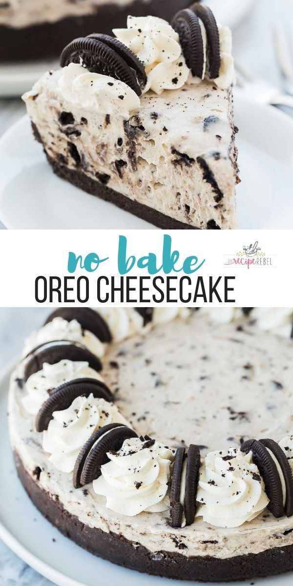 No Bake Oreo Cheesecake recipe {VIDEO} - The Recipe Rebel -   17 desserts No Bake easy ideas