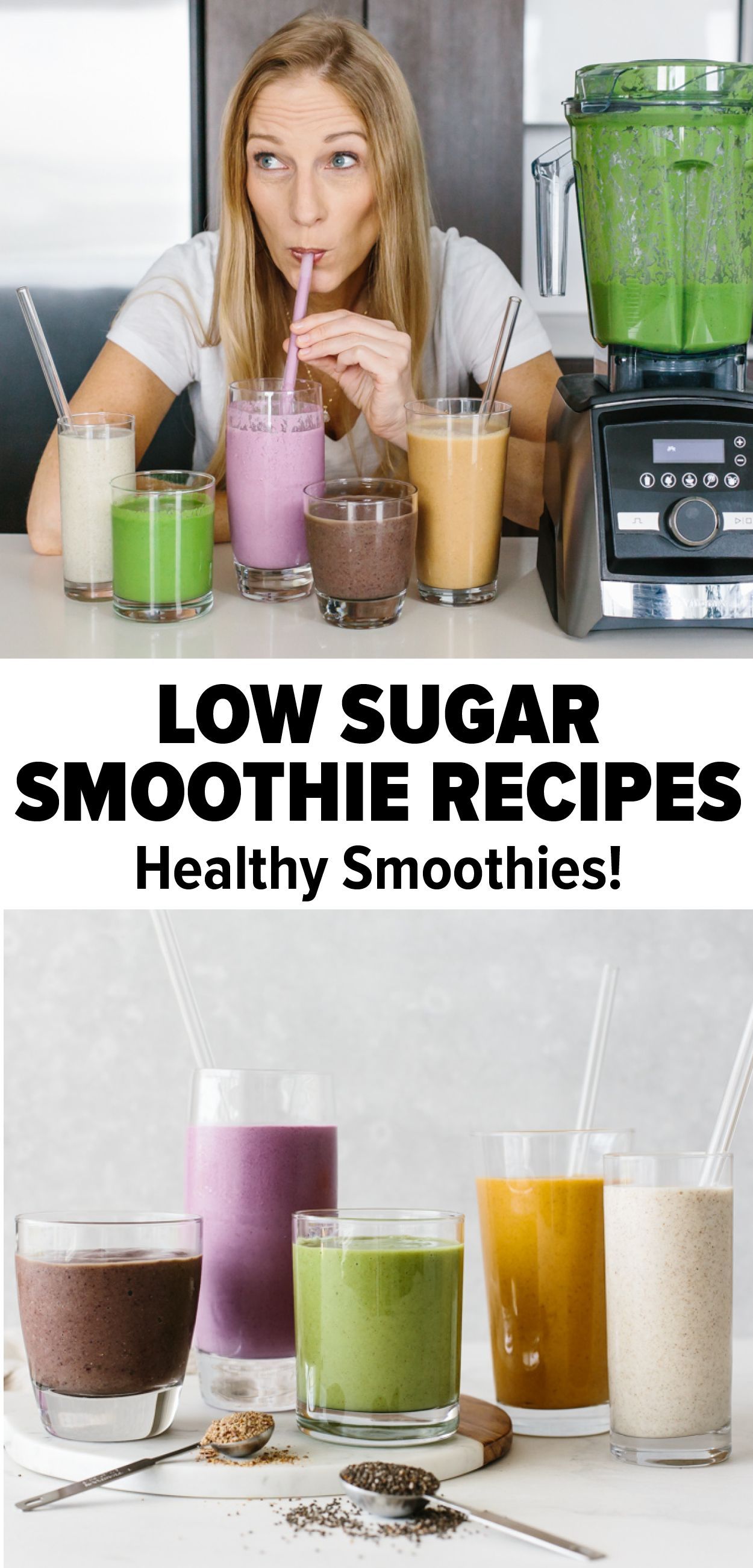Low Sugar Smoothie Recipes - Healthy! -   17 healthy recipes Smoothies sugar ideas