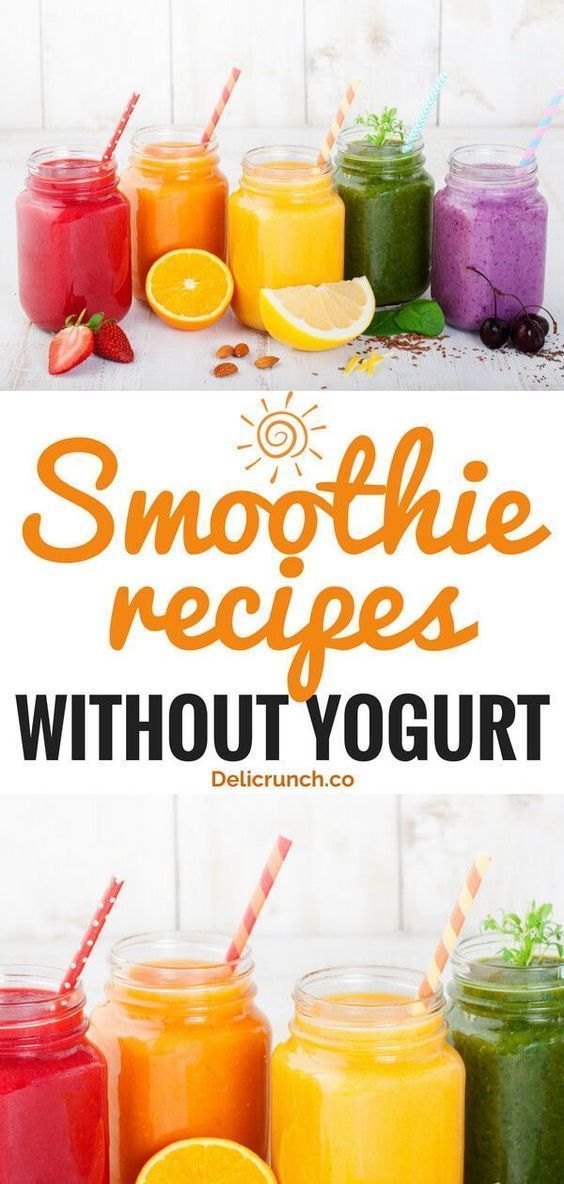 13 Smoothie Recipes Without Yogurt to Refresh You this Summer -   17 healthy recipes Smoothies sugar ideas