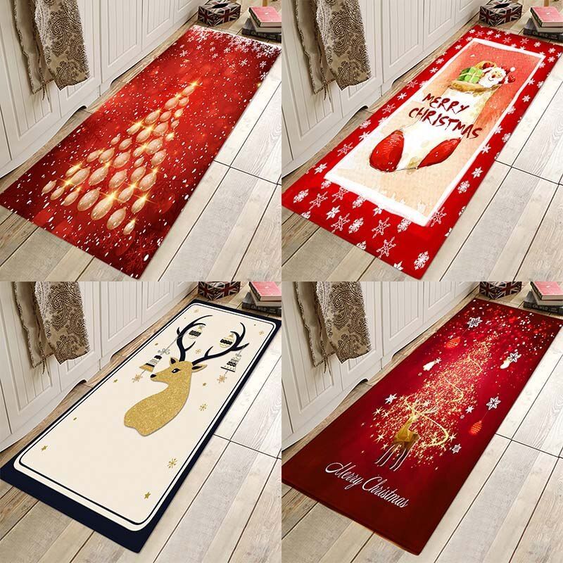Christmas mat ,Christmas holiday mat, Christmas party mat, home flannel Anti-Slip absorbent soft mat -   17 holiday Party home ideas