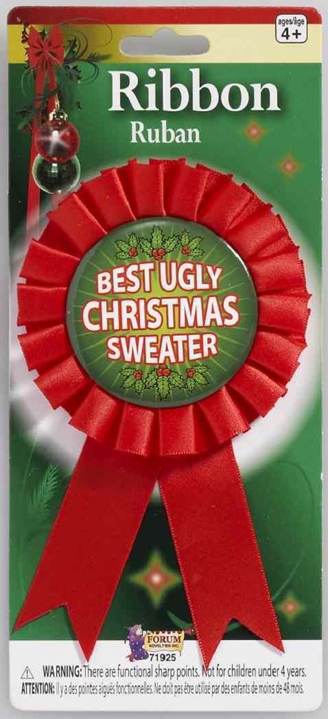 Best Ugly Christmas Sweater Ugliest Christmas Holiday Party Favor Award Ribbon 721773719257 | eBay -   17 holiday Party home ideas