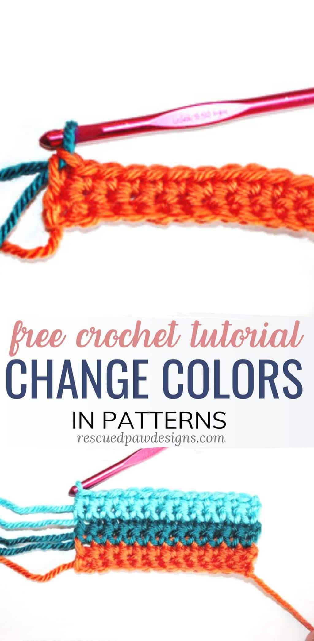 How to Change Yarn in Crochet - Rescued Paw Designs -   17 knitting and crochet Projects crafts ideas