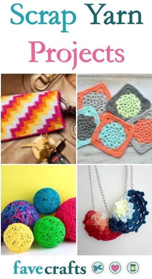 53 Scrap Yarn Projects -   17 knitting and crochet Projects crafts ideas