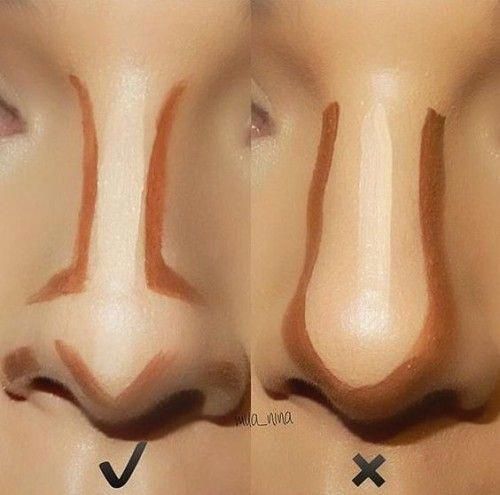 How to Contour Your Nose Right? Makeup Tricks Every Girl Should Know - Popcane -   17 makeup Contour nose ideas