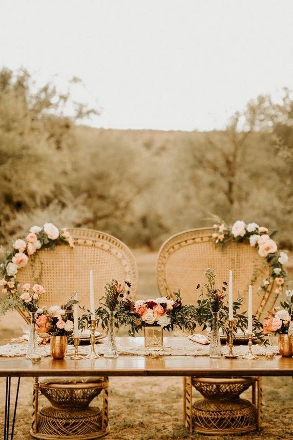 20 Bohemian Wedding Decoration Ideas to Inspire Your Big Day - EmmaLovesWeddings -   17 wedding Table romantic ideas
