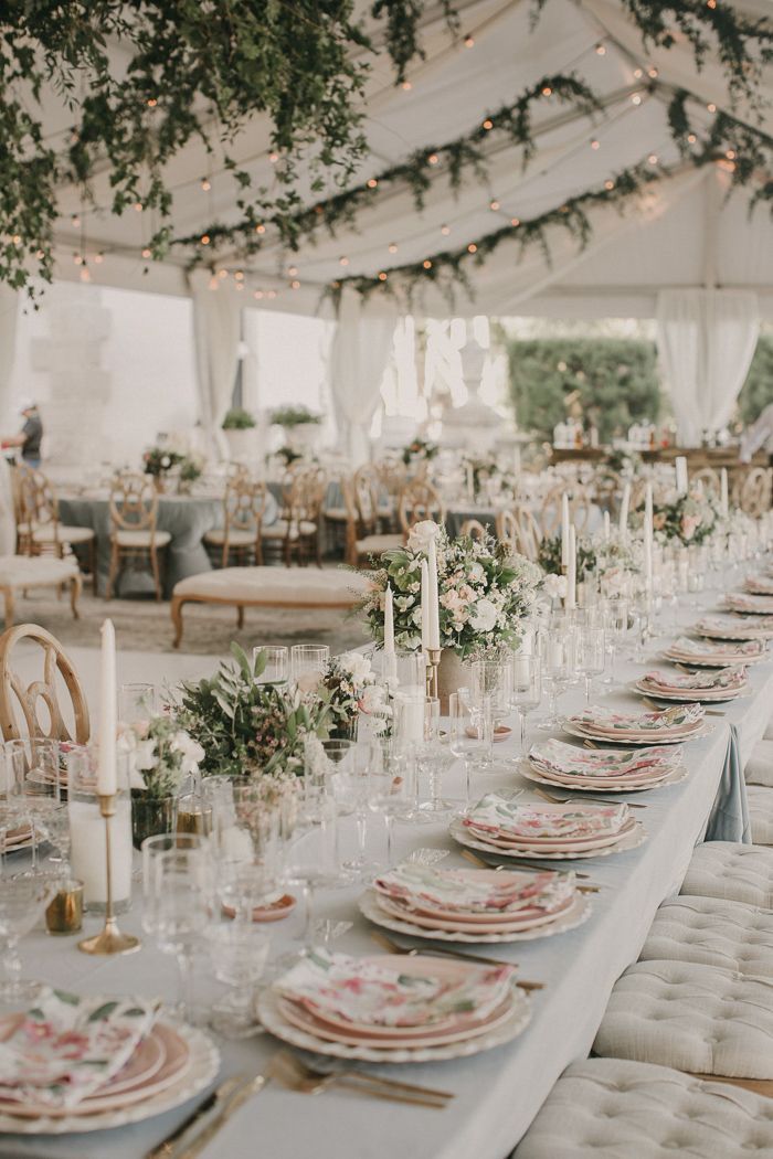 This Lush Vizcaya Museum & Gardens Wedding is Pure European-Inspired Elegance in the Heart of Miami | Junebug Weddings -   17 wedding Table romantic ideas