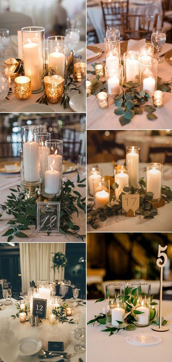 25 Budget Friendly Simple Wedding Centerpiece Ideas with Candles - EmmaLovesWeddings -   17 wedding Table romantic ideas