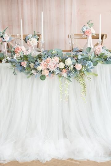Extra Long Pooling Table Skirt - 6 Colors -   17 wedding Table romantic ideas