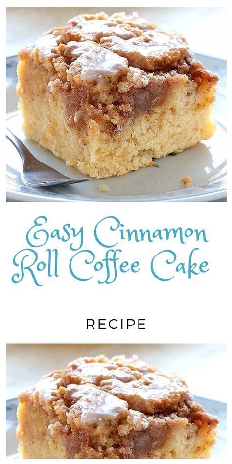 Easy Cinnamon Roll Coffee Cake Recipe -   18 desserts Easy recipes ideas